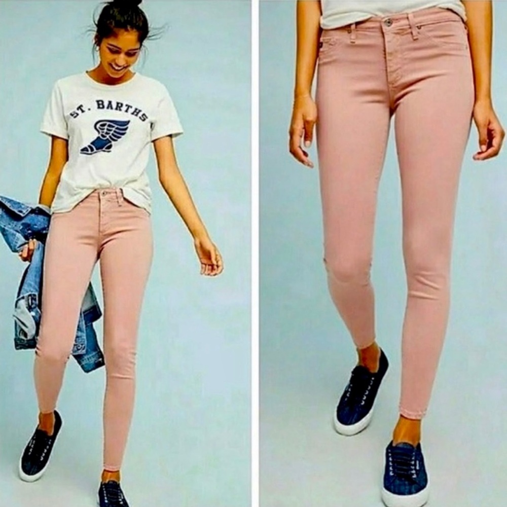 🌟 Adriano Goldschmeid AG Farrah Ankle Seamless High Rise Skinny Jeans
